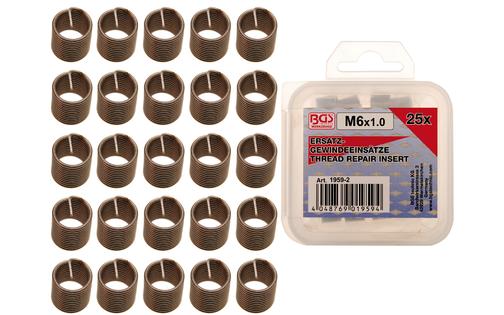 Thread Inserts BGS M6 x 1.0 25 pcs.