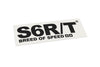 Sticker Stage6 R/T 140x48mm Black