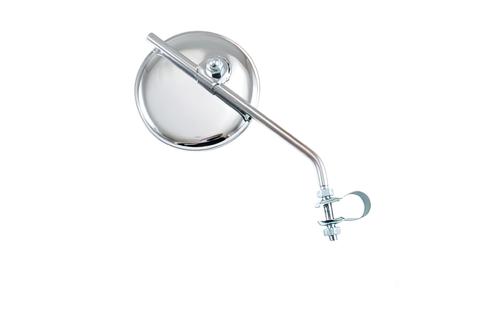 Mirror bar end w/ bracket round chrome adjustable d=8mm