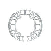 Brake Shoes Polini rear Piaggio Vespa / Zip