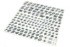 Sticker Sheet black italic and gothic