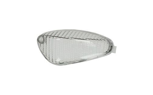Indicator Lens, front left, black, Gilera Runner