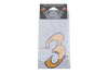 Number Sticker "3" yellow (9cm)