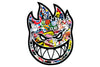 Sticker Fire Face Sticker Bomb