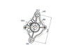 Electric starter motor for Kymco / SYM horizontal