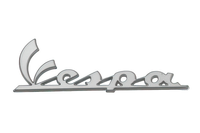 Badge Vespa 2011 chrome 100mm x 35mm