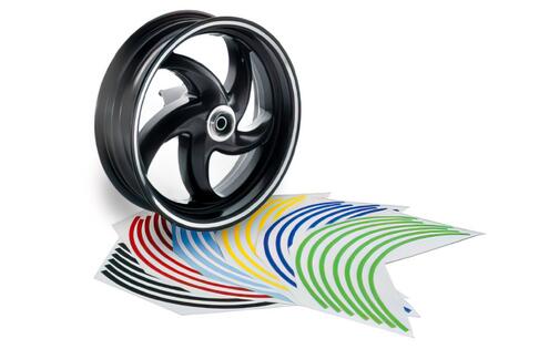 Wheel rim sticker ODF, universal, red