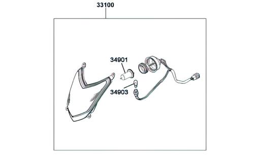 Headlight Kymco Agility 50cc 10 inch