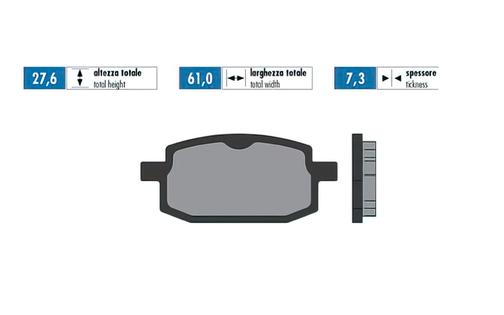 Brake Pads Polini Original GY6