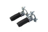 Foot Pegs rear swiveling square black