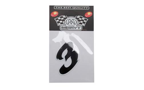 Number Sticker "3" black (5.5cm)