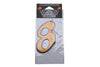 Number Sticker "8" yellow (9cm)