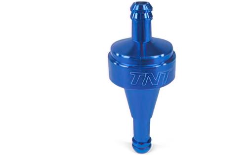 Fuel Filter CNC d=6mm blue anodised