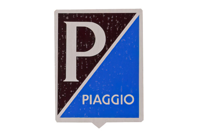 Badge Piaggio black / blue