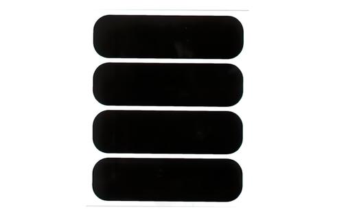 Helmet Stickers reflective (x4) black