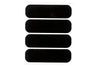 Helmet Stickers reflective (x4) black