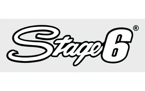 Sticker Stage6 logo 20x6cm white