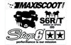 Maxiscoot stickers 140x100mm