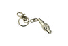 Key Ring spark plug silver