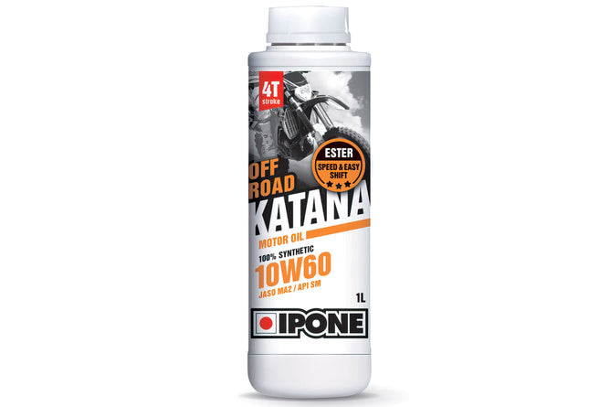 4-Stroke Oil 10W60 Ipone Katana Off Road 100% synthetic 1L