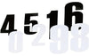Race Number Sticker 12 cm
