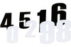 Race Number Sticker 15 cm