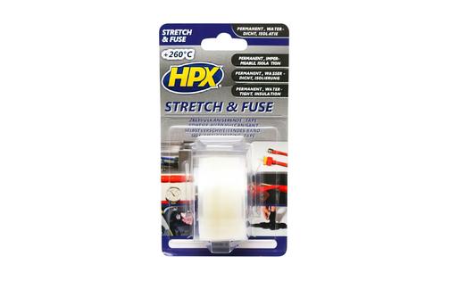 Insulating Tape HPX SI2503 Stretch and Fuse waterproof 25mm x 3m transparent