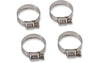 Hose Clamps stainless steel 10-27 mm (x4)