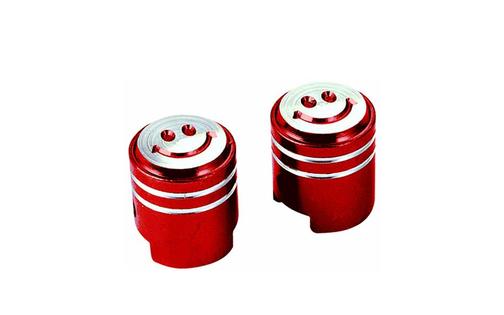 Valve Caps Smiley red