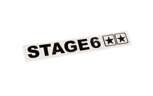 Sticker plotted Stage6 110x33mm black