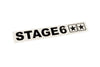 Sticker plotted Stage6 110x33mm black
