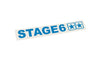 Sticker plotted Stage6 110x33mm blue