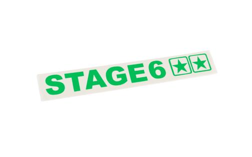 Sticker plotted Stage6 110x33mm green