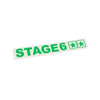 Sticker plotted Stage6 110x33mm green