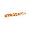 Sticker plotted Stage6 110x33mm orange