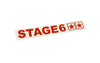 Sticker plotted Stage6 110x33mm red