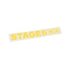 Sticker plotted Stage6 110x33mm yellow