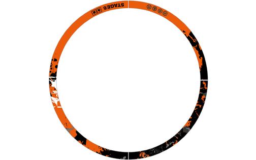 Rim Sticker Kit 10" Stage6 orange / black