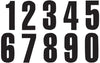 Number Sticker x3 Blackbird #3 13X7cm black