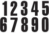 Number Sticker x3 Blackbird #3 13X7cm black