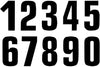 Number Sticker x3 Blackbird #2 16X7.5cm black