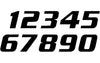 Number Sticker x3 Blackbird #0 20X25cm black