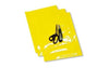 Adhesive Foils Blackbird 47x33cm yellow fluo