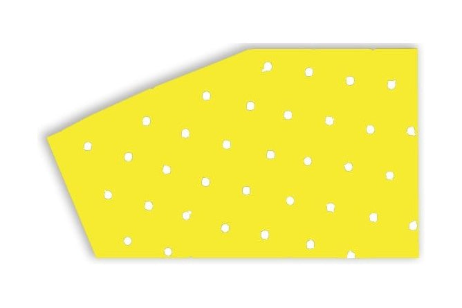 Adhesive Foils Blackbird 47x33cm perforated yellow fluo