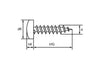 Self-tapping Screw black (x1)