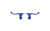 Brake Lever short w/ mount aluminium blue (x2)