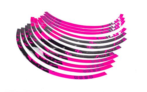 Rim Sticker Kit 10" Stage6 pink / black