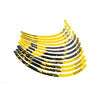 Rim Sticker Kit 12" Stage6 yellow / black