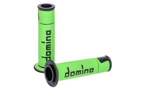 Grips Domino A450 On-Road Racing green / black (open ends)