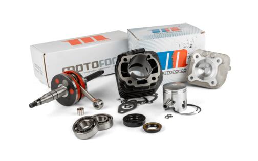 Tuning Kit Motoforce Racing cylinder + crankshaft 70 cast iron Minarelli horizontal AC